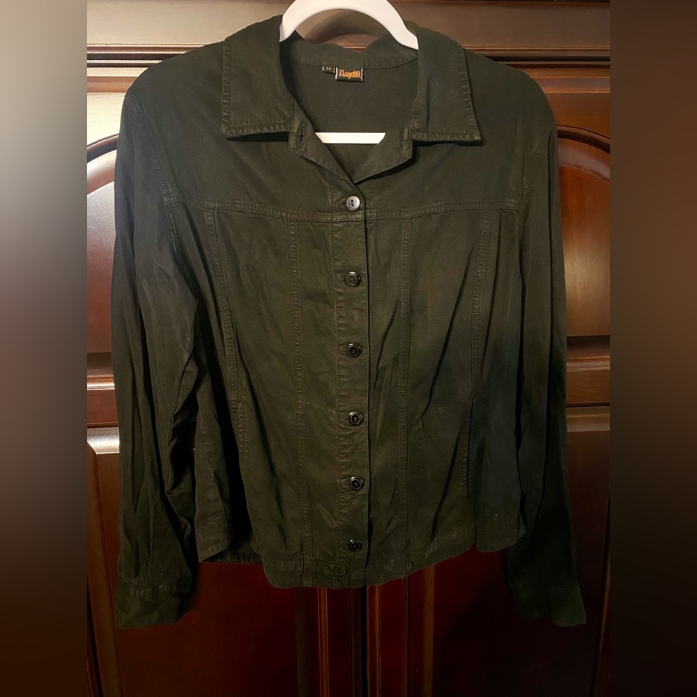 Tianello soft black button‎ shirt